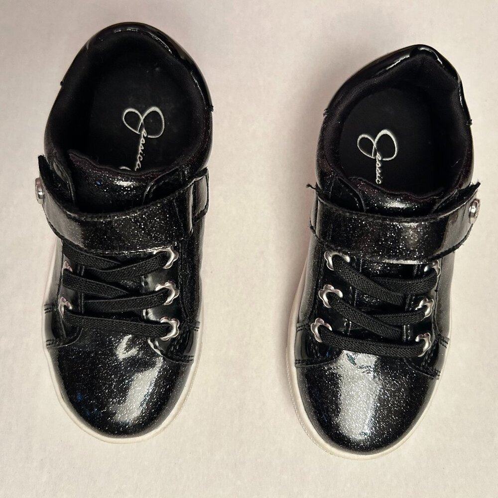 Girls Jessica Simpson slip on Black Sparkly Shoes Size 9